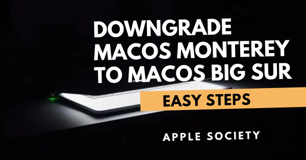 how to downgrade macos monterey to macos big sur?